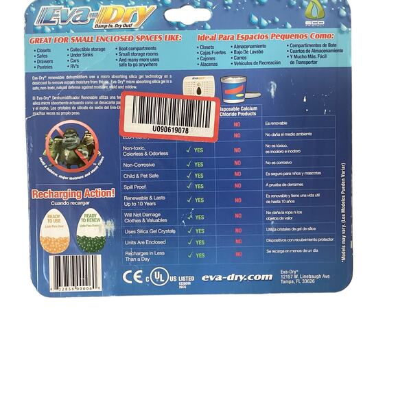 Eva Dry Dehumidifier Mini Protects Boat, Gun Safe, RV.... NIB - Picture 3 of 3